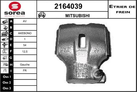 EAI 2164039 - Brake Caliper autospares.lv