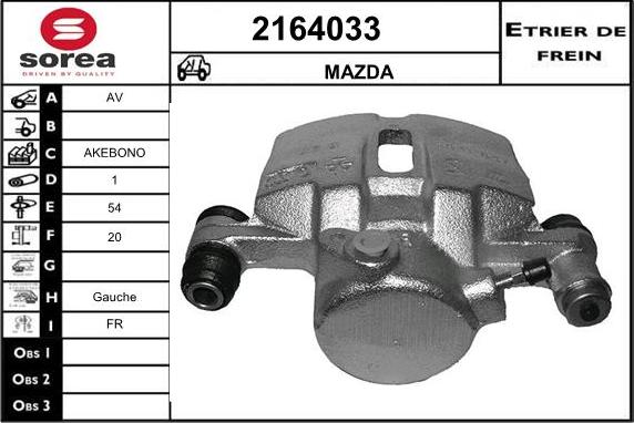 EAI 2164033 - Brake Caliper autospares.lv