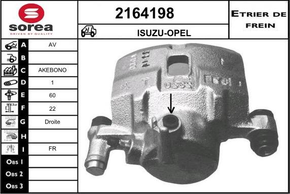 EAI 2164198 - Brake Caliper autospares.lv