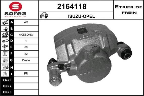 EAI 2164118 - Brake Caliper autospares.lv