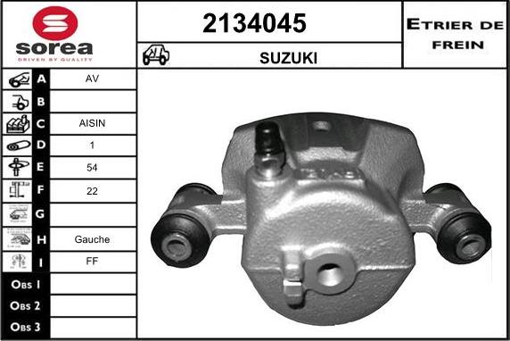 EAI 2134045 - Brake Caliper autospares.lv