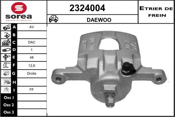 EAI 2324004 - Brake Caliper autospares.lv