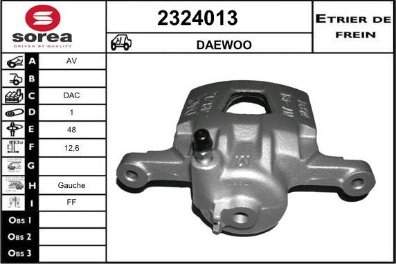 EAI 2324013 - Brake Caliper autospares.lv