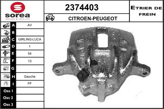 EAI 2374403 - Brake Caliper autospares.lv