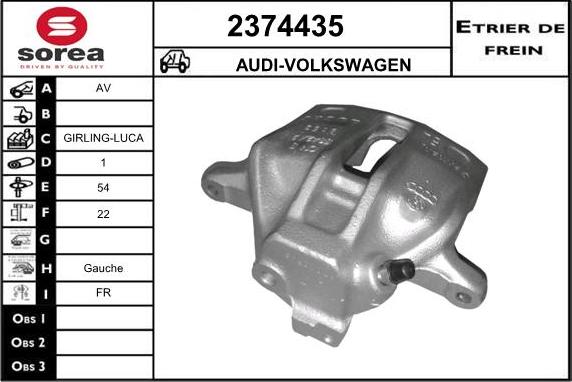 EAI 2374435 - Brake Caliper autospares.lv