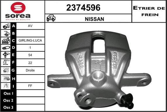 EAI 2374596 - Brake Caliper autospares.lv