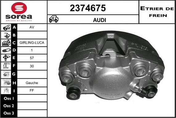 EAI 2374675 - Brake Caliper autospares.lv