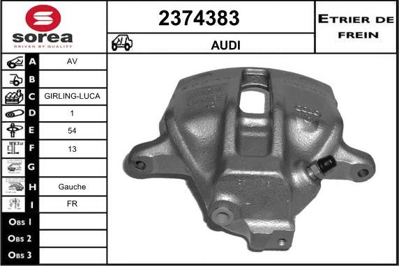 EAI 2374383 - Brake Caliper autospares.lv