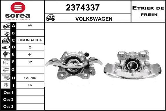 EAI 2374337 - Brake Caliper autospares.lv