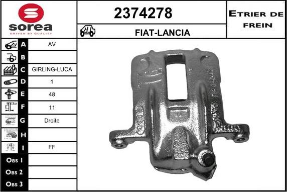 EAI 2374278 - Brake Caliper autospares.lv