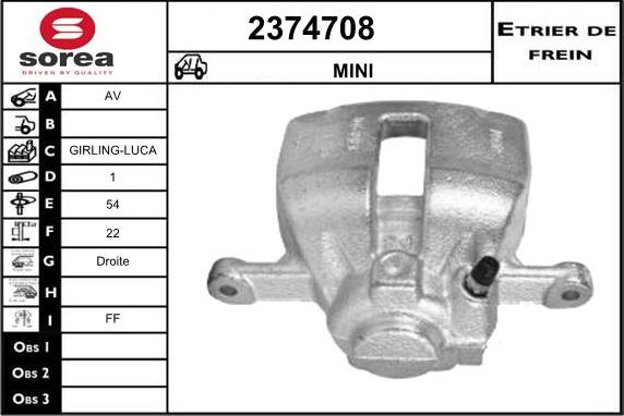 EAI 2374708 - Brake Caliper autospares.lv