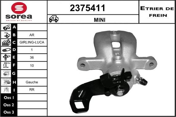 EAI 2375411 - Brake Caliper autospares.lv