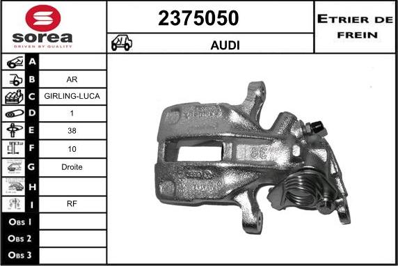 EAI 2375050 - Brake Caliper autospares.lv