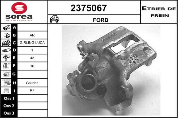 EAI 2375067 - Brake Caliper autospares.lv