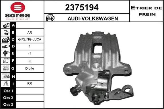 EAI 2375194 - Brake Caliper autospares.lv