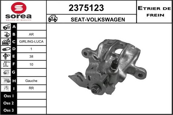 EAI 2375123 - Brake Caliper autospares.lv