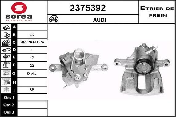 EAI 2375392 - Brake Caliper autospares.lv