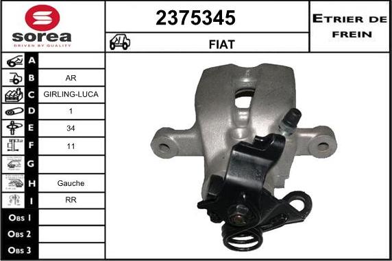 EAI 2375345 - Brake Caliper autospares.lv