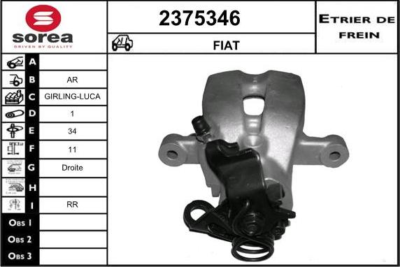 EAI 2375346 - Brake Caliper autospares.lv