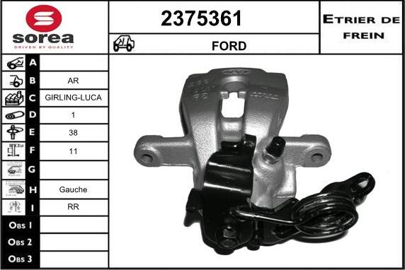 EAI 2375361 - Brake Caliper autospares.lv