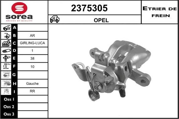 EAI 2375305 - Brake Caliper autospares.lv