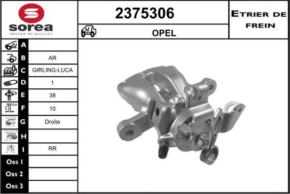 EAI 2375306 - Brake Caliper autospares.lv