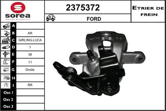 EAI 2375372 - Brake Caliper autospares.lv