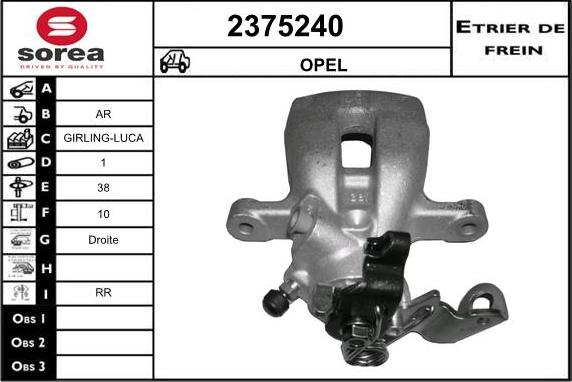 EAI 2375240 - Brake Caliper autospares.lv