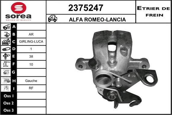 EAI 2375247 - Brake Caliper autospares.lv