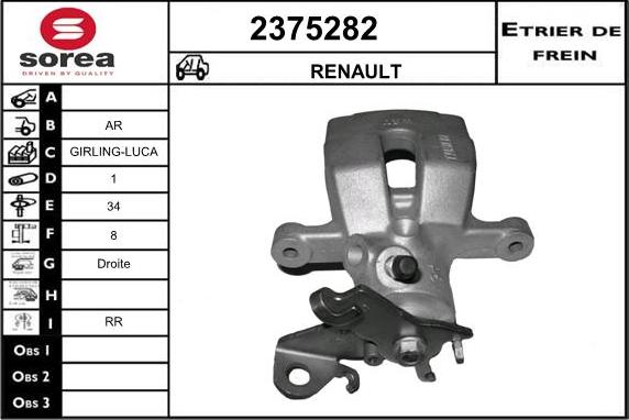 EAI 2375282 - Brake Caliper autospares.lv