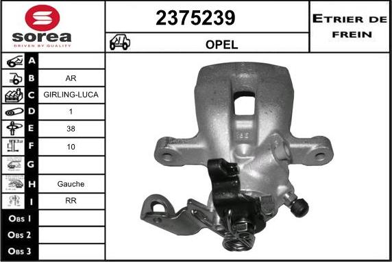 EAI 2375239 - Brake Caliper autospares.lv