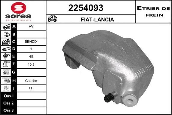 EAI 2254093 - Brake Caliper autospares.lv