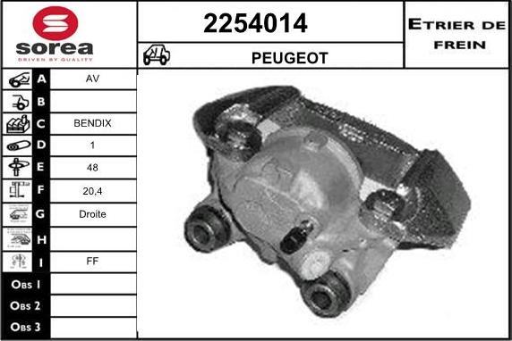 EAI 2254014 - Brake Caliper autospares.lv