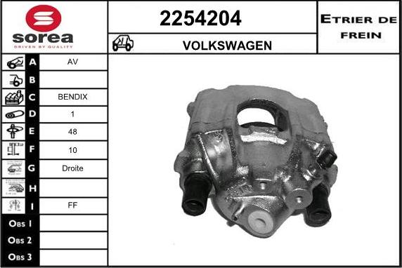 EAI 2254204 - Brake Caliper autospares.lv