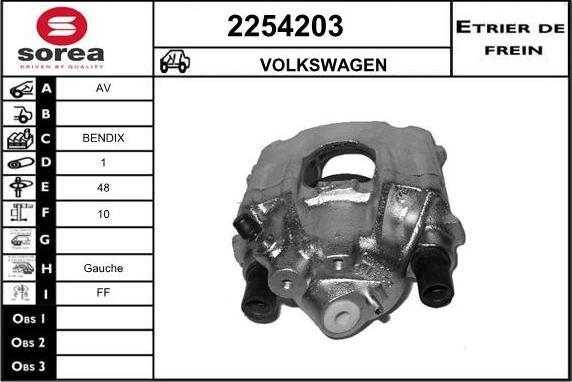 EAI 2254203 - Brake Caliper autospares.lv