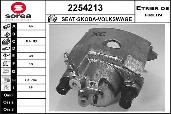 EAI 2254213 - Brake Caliper autospares.lv