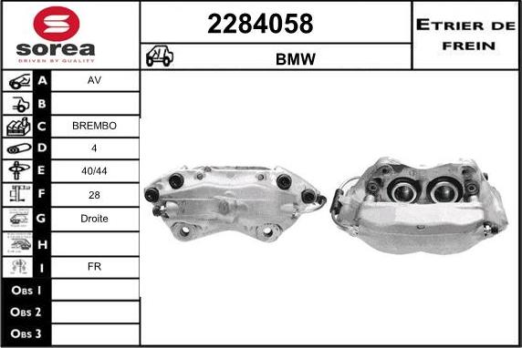 EAI 2284058 - Brake Caliper autospares.lv