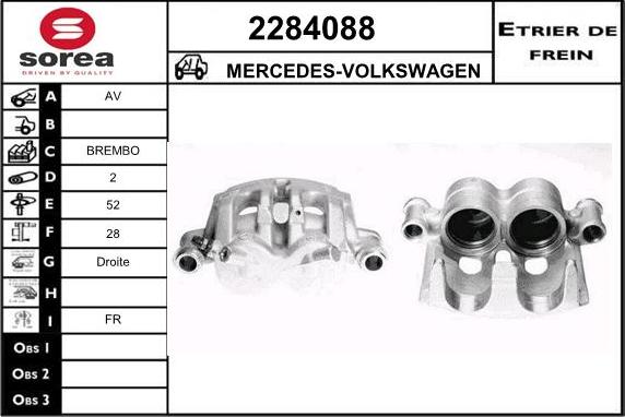 EAI 2284088 - Brake Caliper autospares.lv