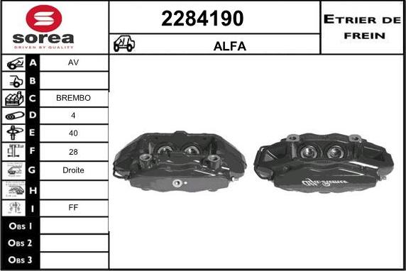 EAI 2284190 - Brake Caliper autospares.lv