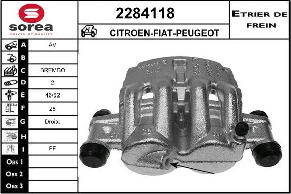 EAI 2284118 - Brake Caliper autospares.lv