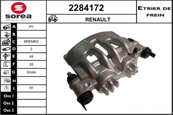 EAI 2284172 - Brake Caliper autospares.lv