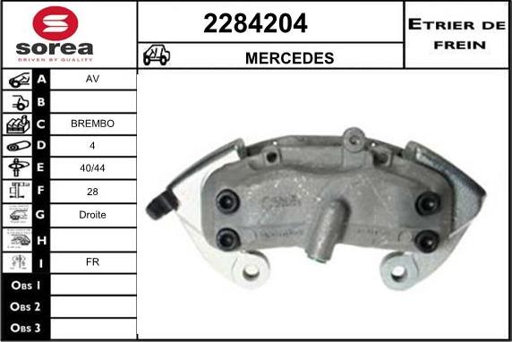 EAI 2284204 - Brake Caliper autospares.lv