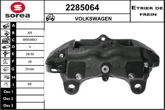 EAI 2285064 - Brake Caliper autospares.lv