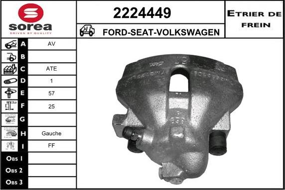 EAI 2224449 - Brake Caliper autospares.lv