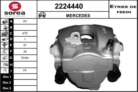 EAI 2224440 - Brake Caliper autospares.lv