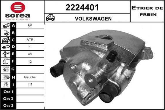 EAI 2224401 - Brake Caliper autospares.lv