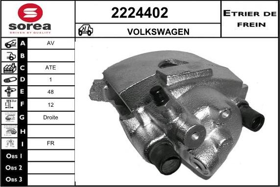 EAI 2224402 - Brake Caliper autospares.lv