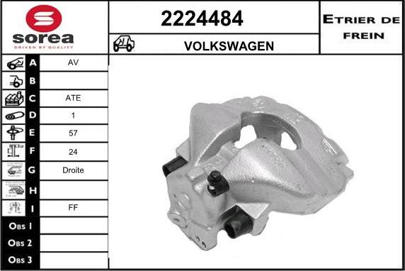 EAI 2224484 - Brake Caliper autospares.lv