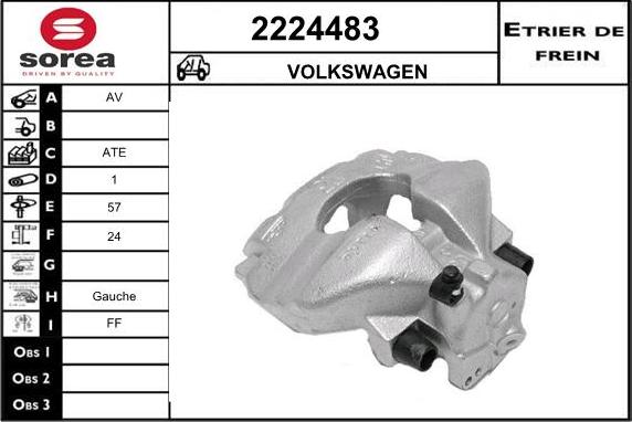 EAI 2224483 - Brake Caliper autospares.lv