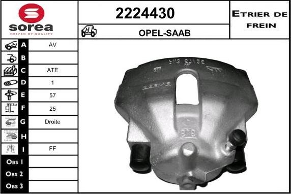 EAI 2224430 - Brake Caliper autospares.lv